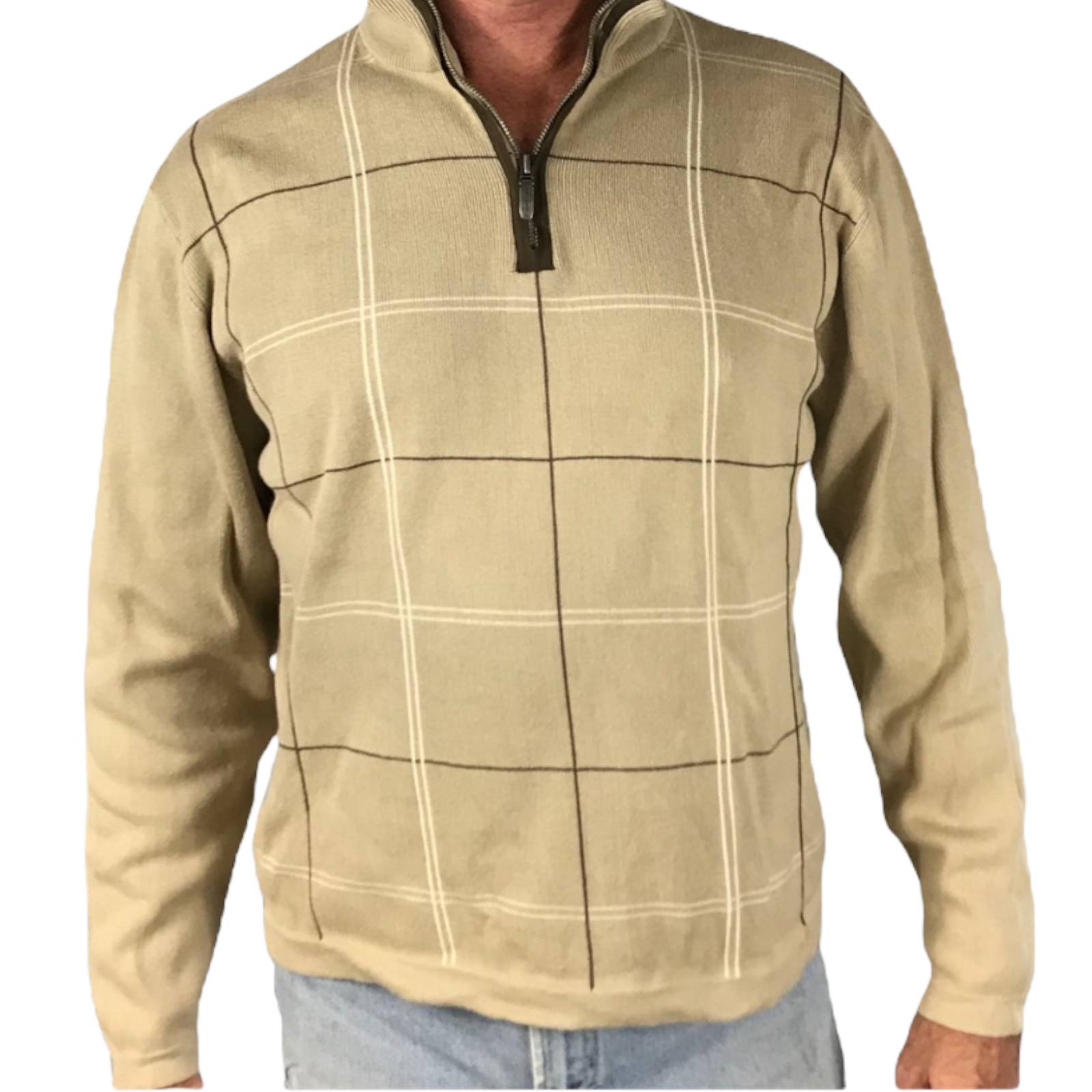 Alex Cannon Mens Crew-Neck Striped Sweater Alex Cannon Mens Crew-Neck Striped Sweater
